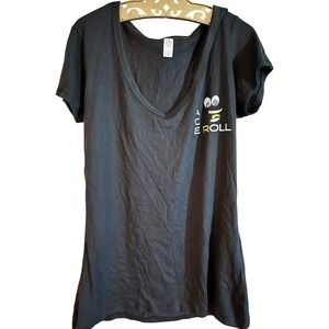 Womens Alternative‎ Apparel Face Roll Graphic T Shirt Top - Size L
